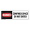Signmission Confined Space 18in Non-Slip Floor Marker, 3PK, 16 in L, 16 in H, FD-R-16-3PK-99859 FD-R-16-3PK-99859 - alternate 1